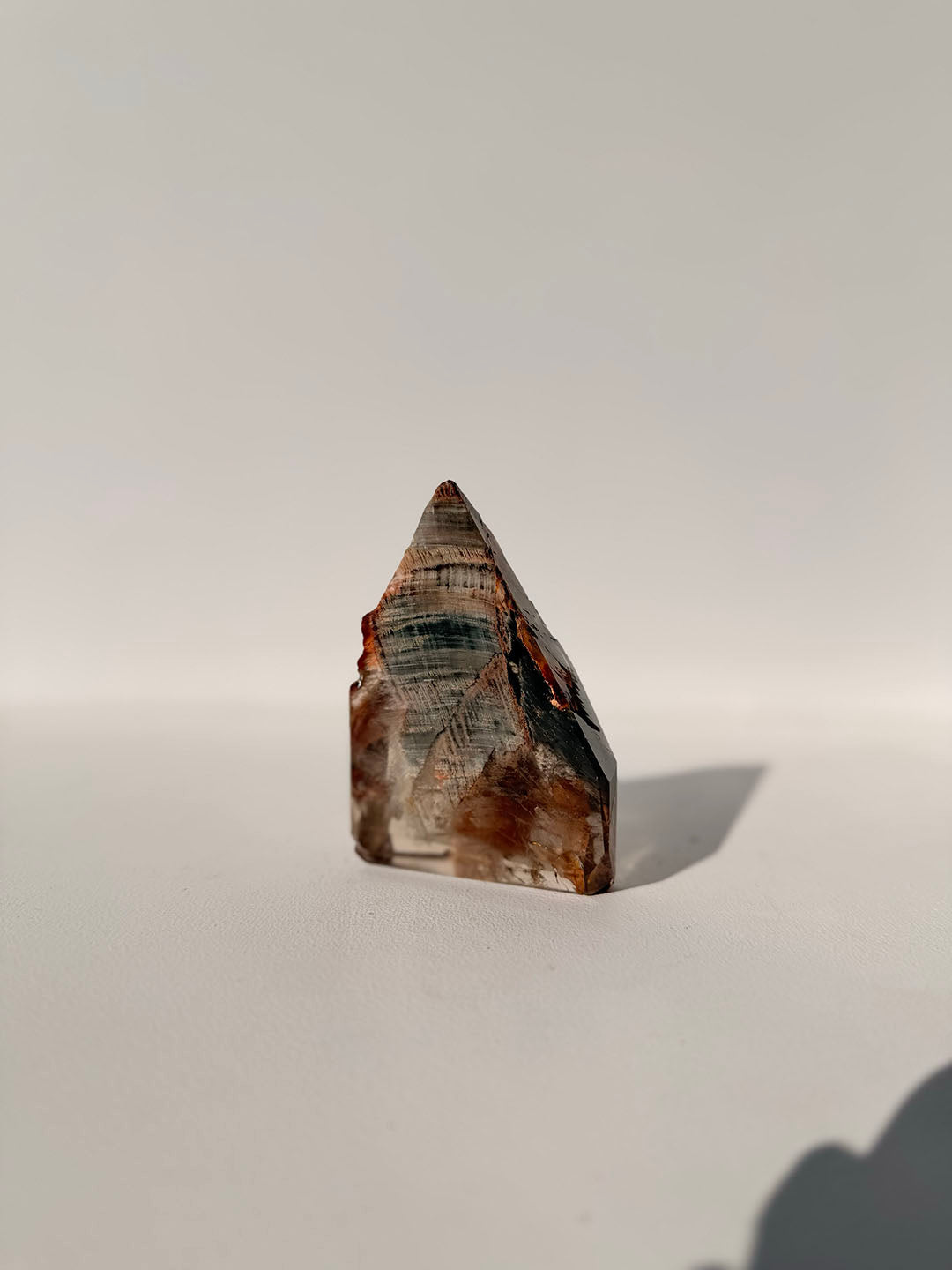 Smoky Quartz with Hematite