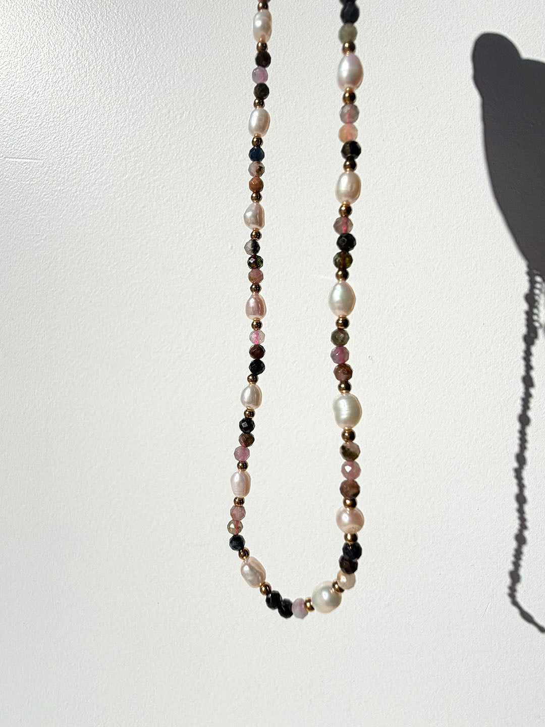 Isla Pearl Waterproof Necklace – Fluorite