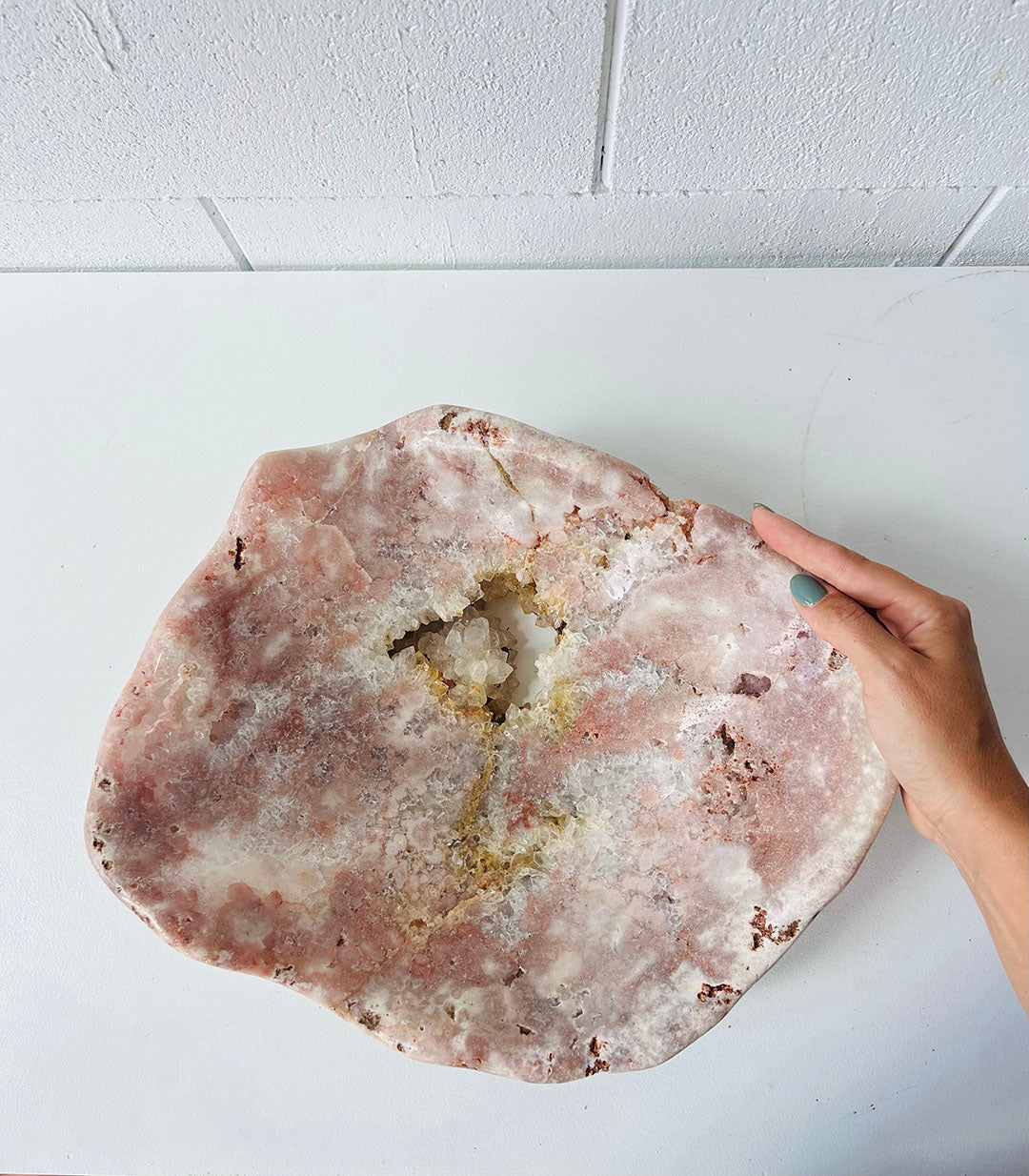 Large Pink Amethyst Bowl