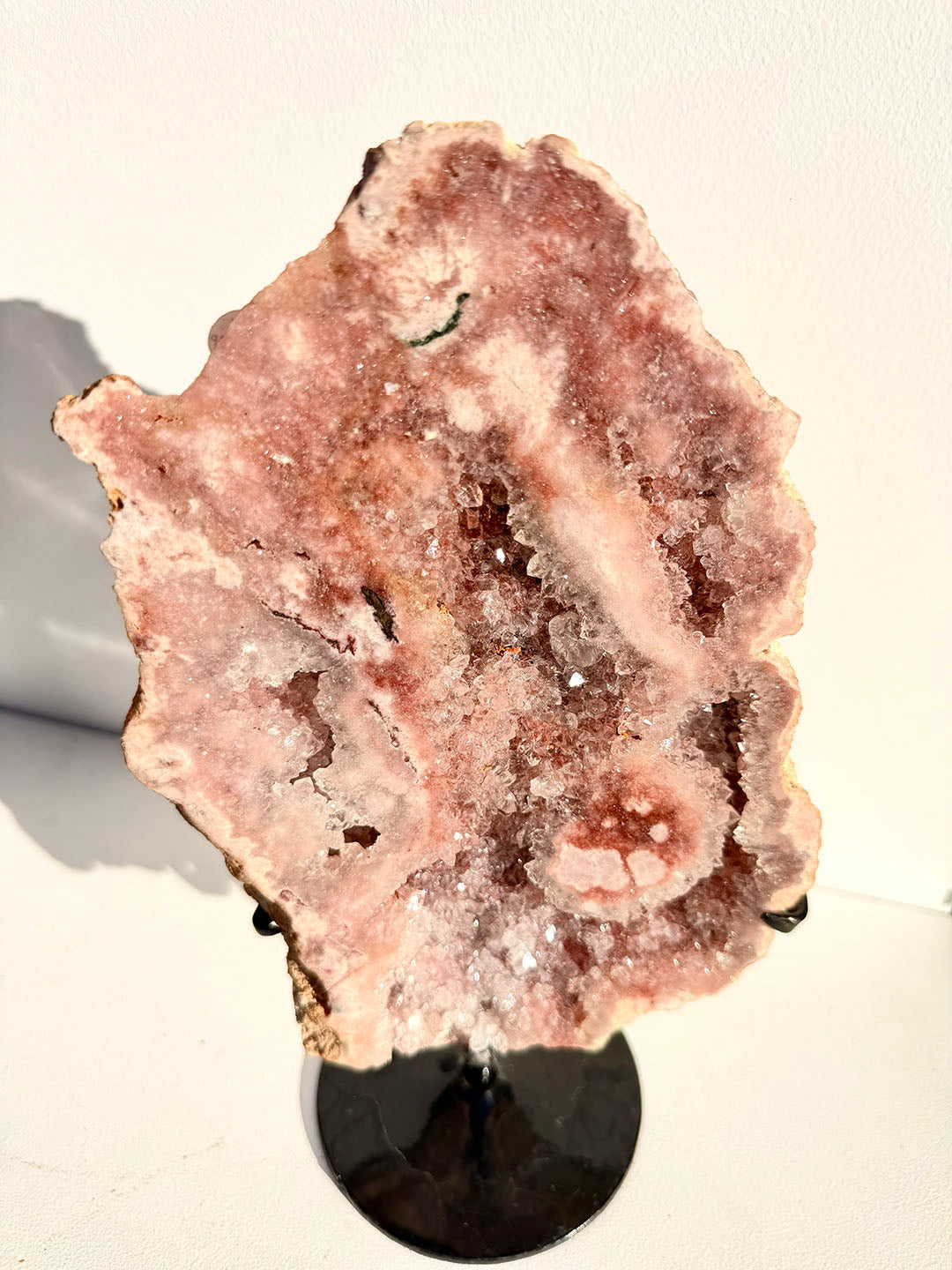 Pink Amethyst on Stand