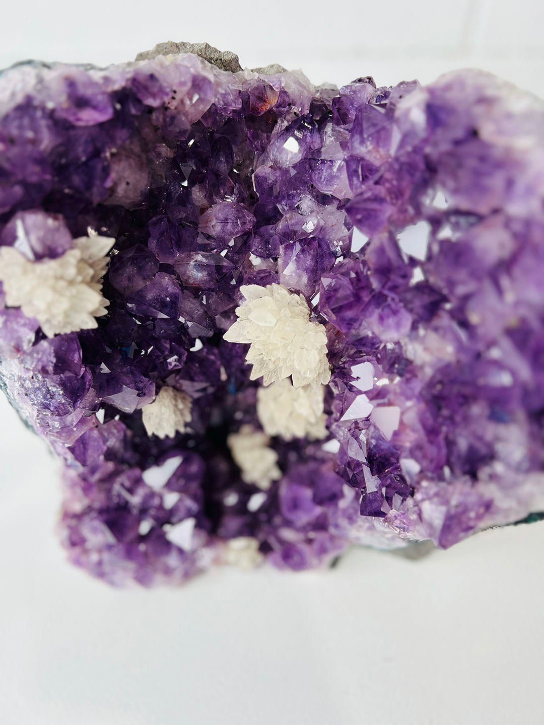 Large Amethyst with Calcite