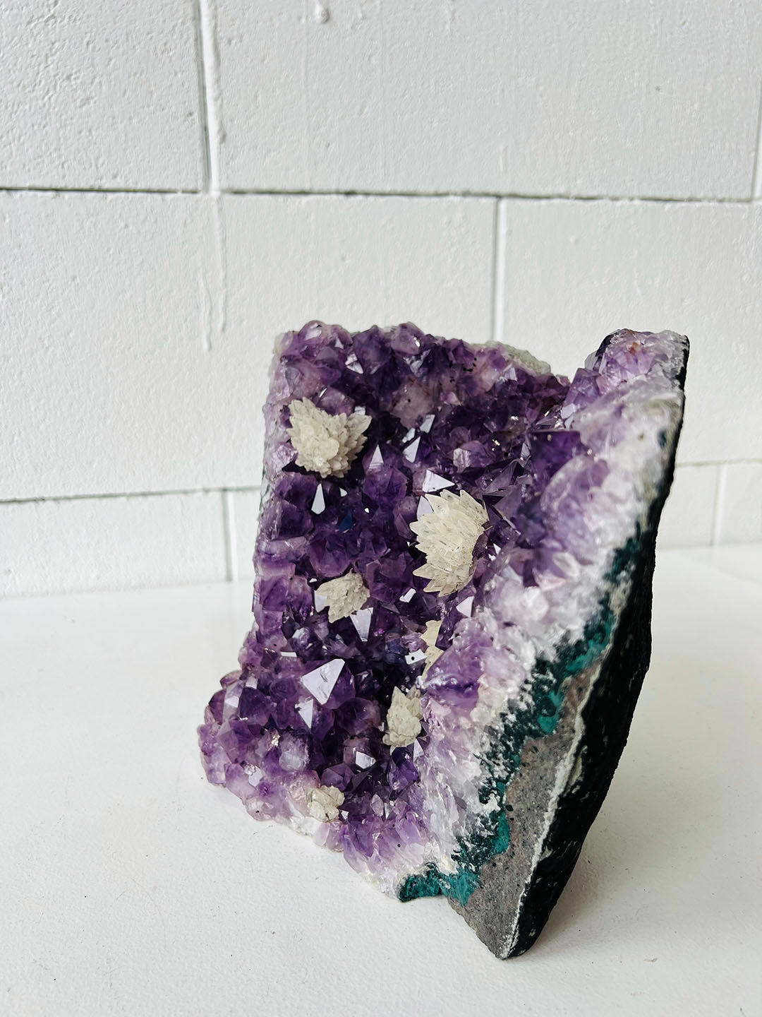 Large Amethyst with Calcite