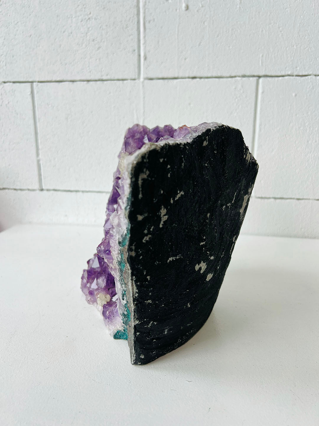 Large Amethyst with Calcite
