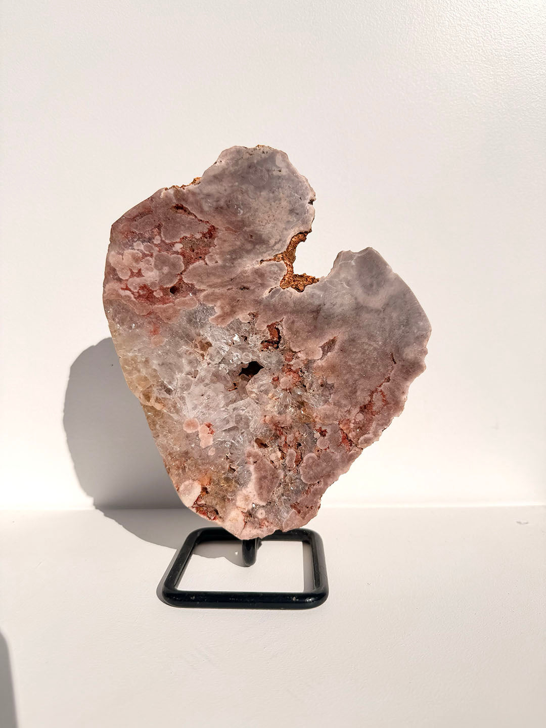 Pink Amethyst on Stand