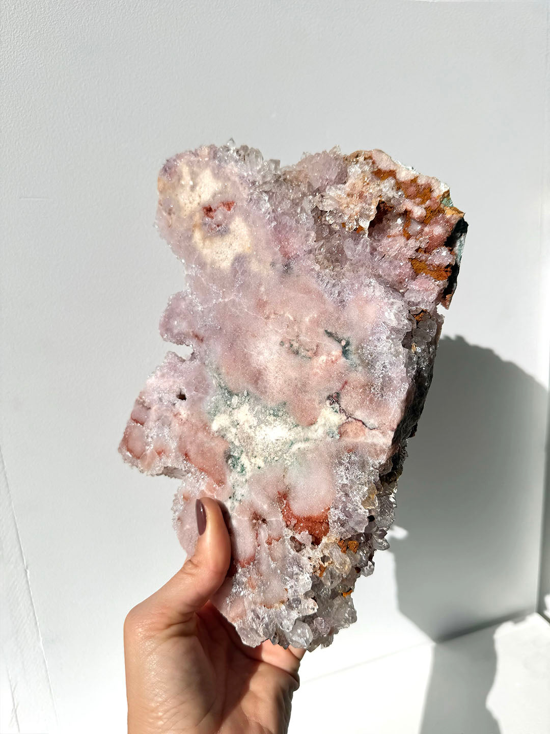 Pink with Purple Amethyst Slab