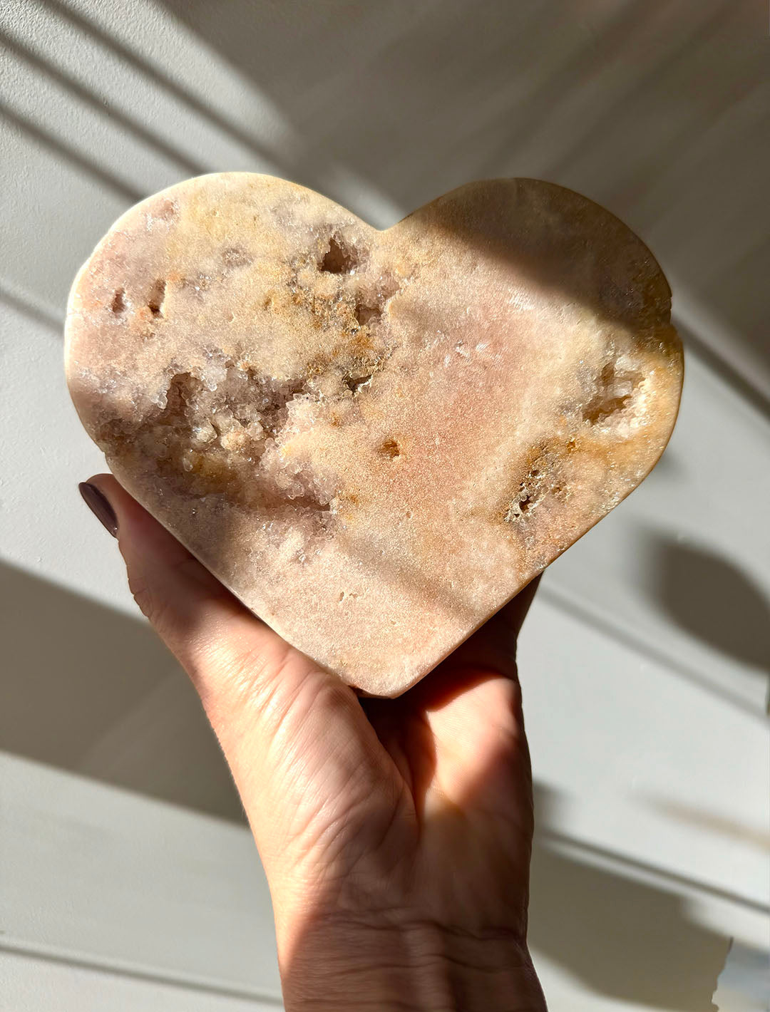 Pink Amethyst Heart