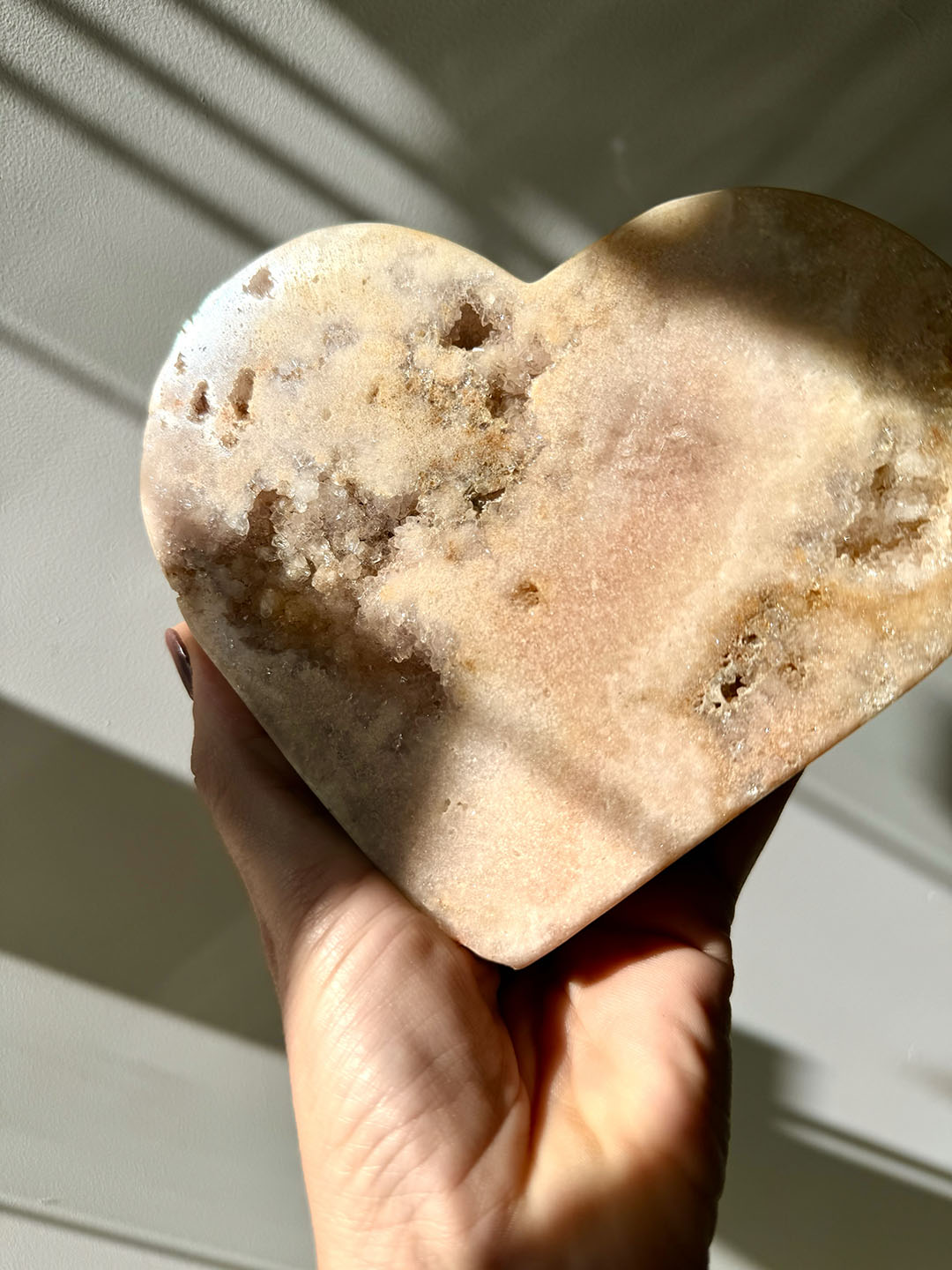 Pink Amethyst Heart