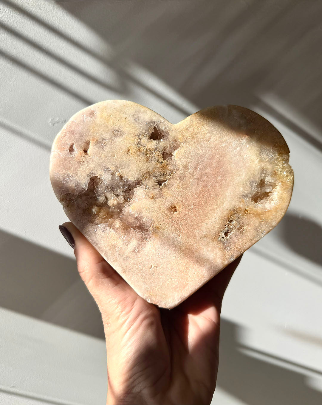 Pink Amethyst Heart