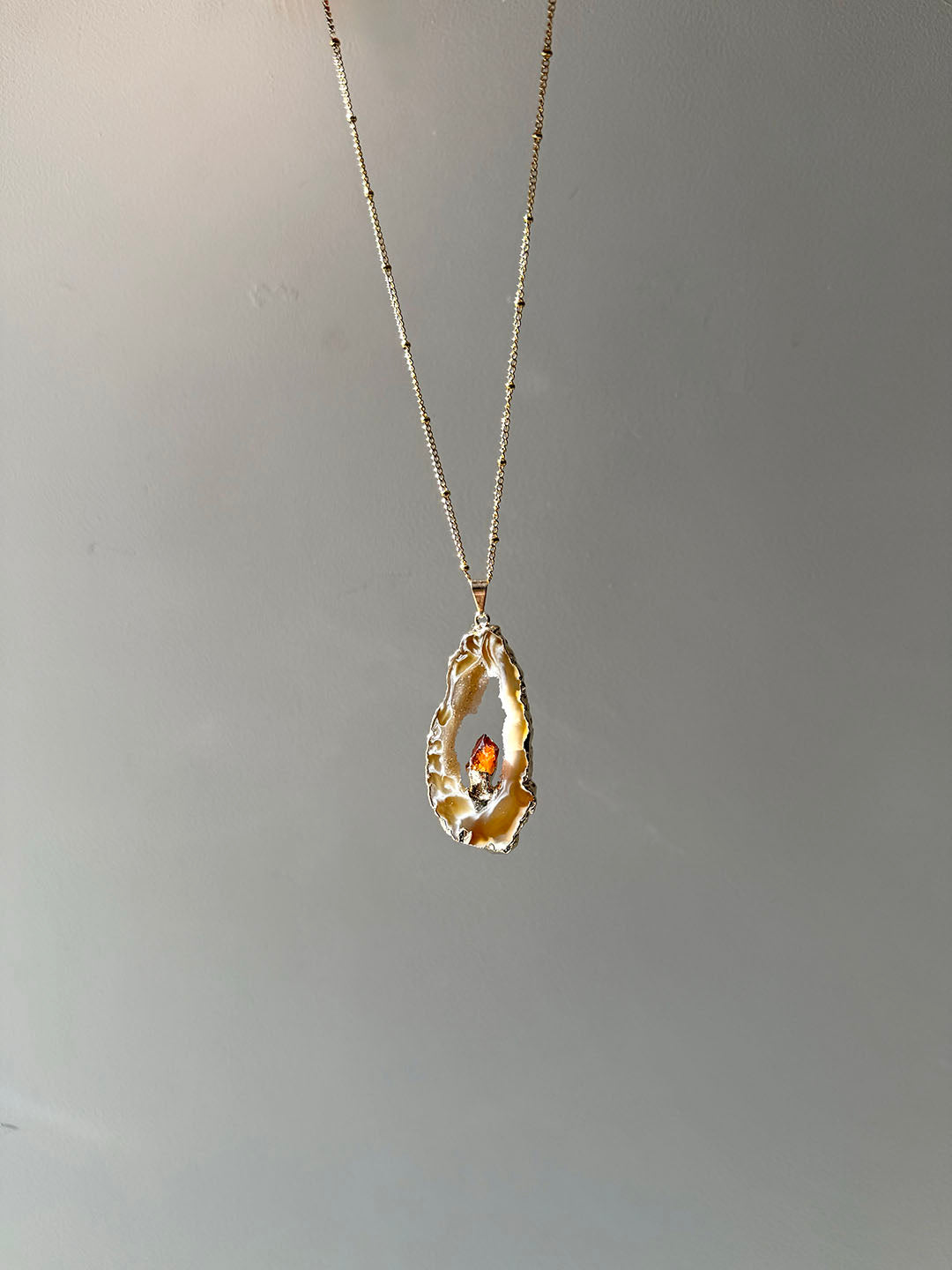 Inner Crystal Necklace – Citrine