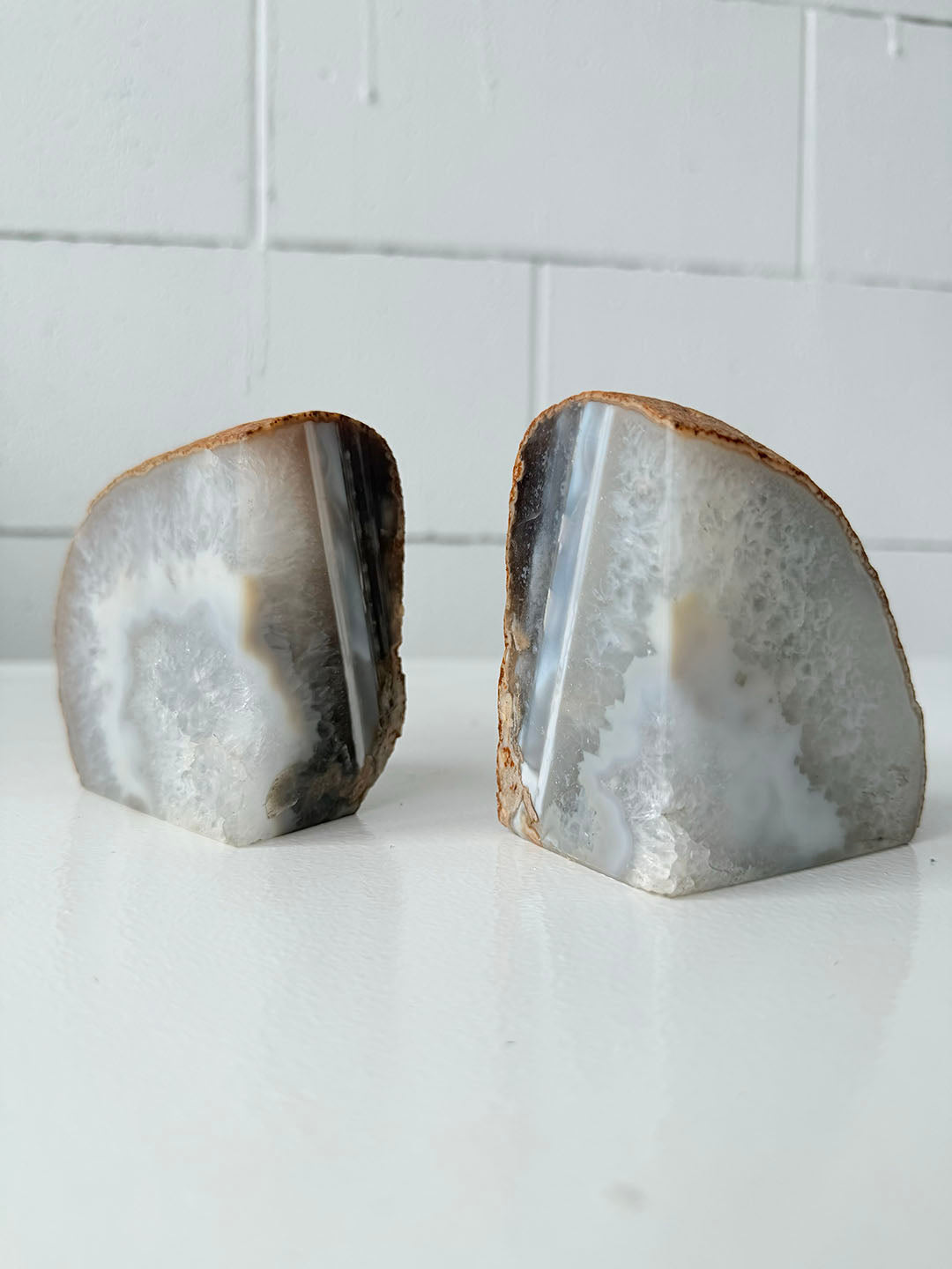 Agate Bookends