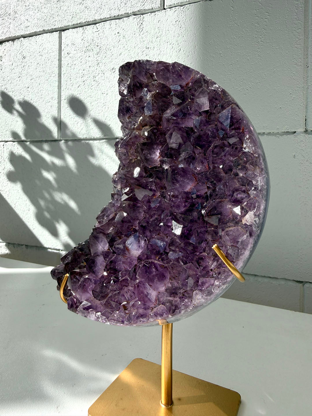 Amethyst Moon on Stand