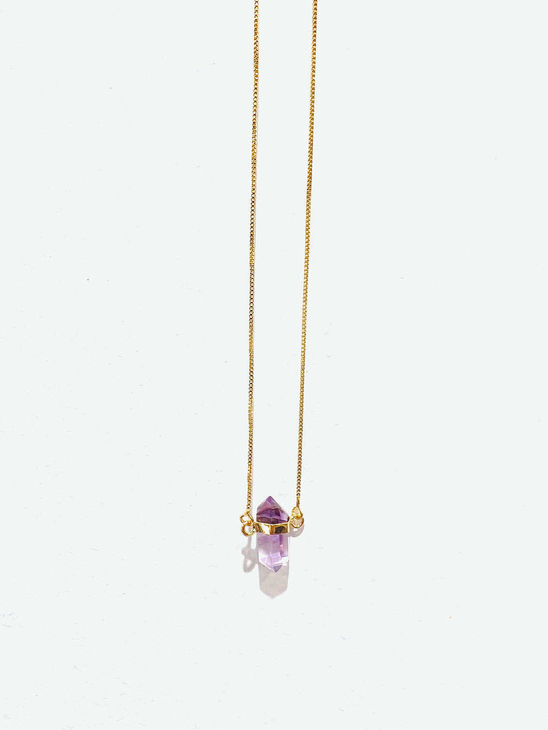 AMETHYST POINT NECKLACE