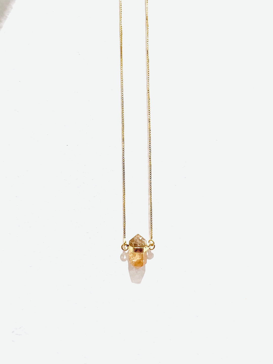 CITRINE POINT NECKLACE