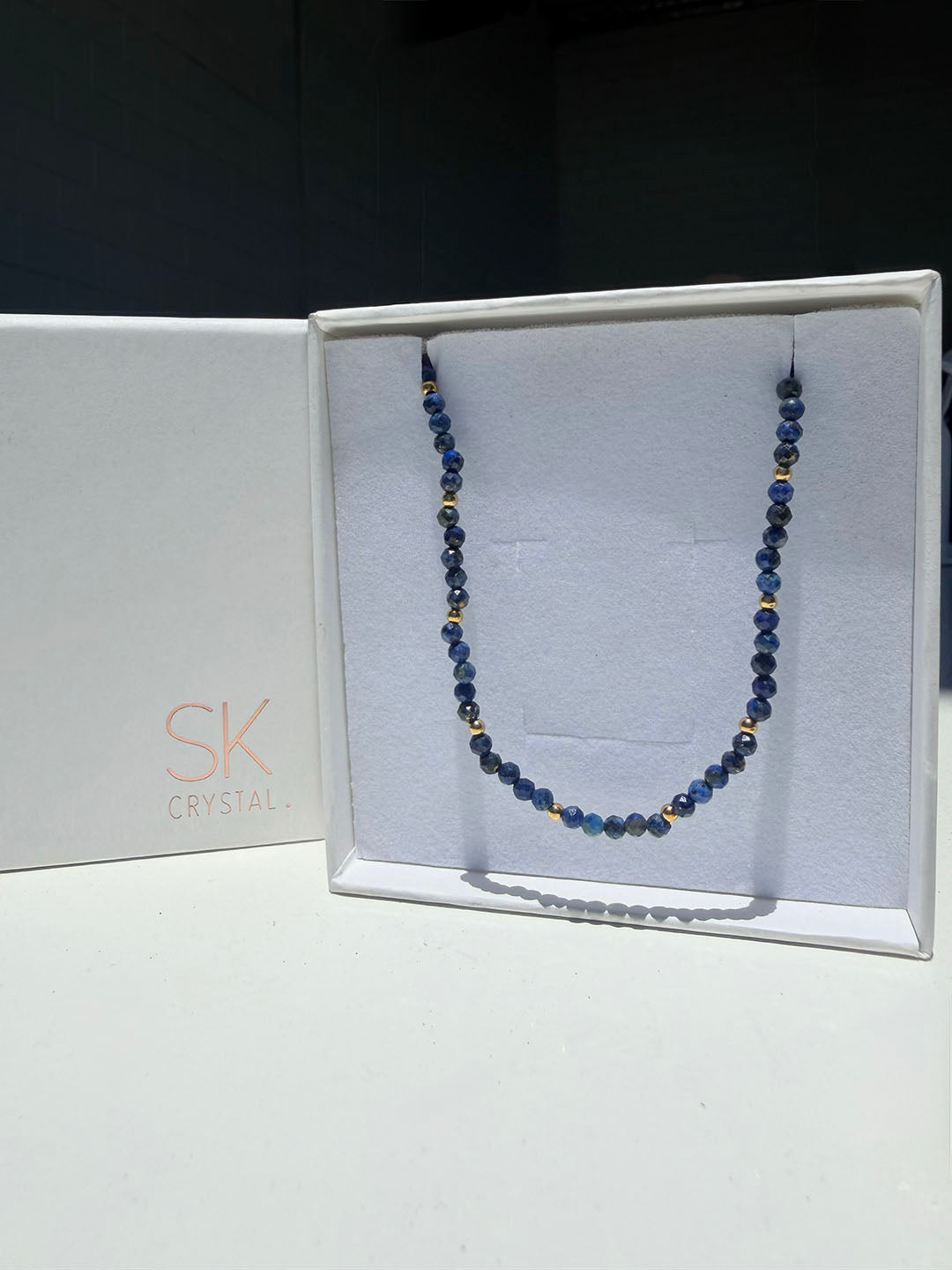 Lapis Lazuli Waterproof Necklace — For communication & truth.