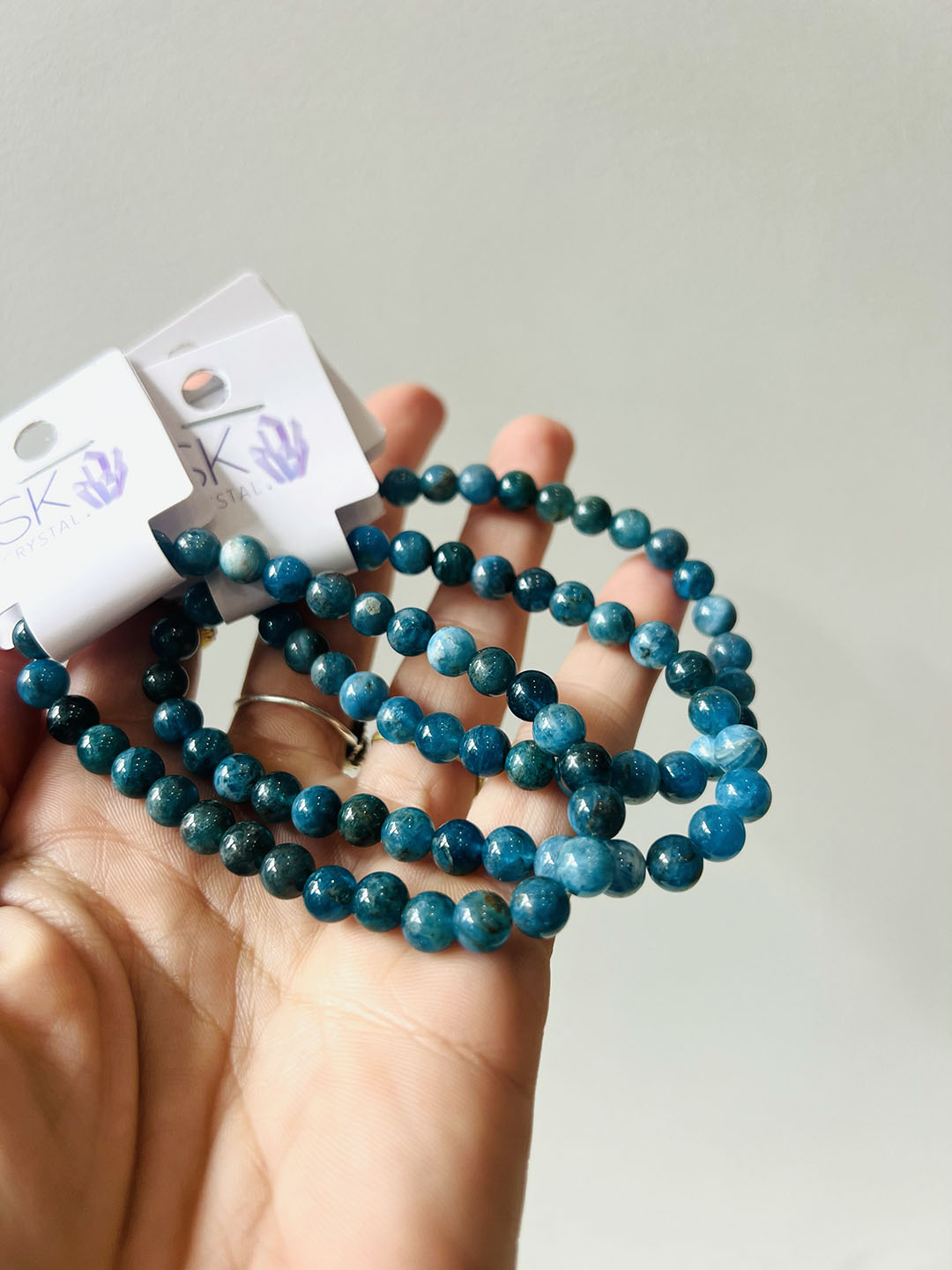Blue Apatite Bracelet - Communication & Manifestation