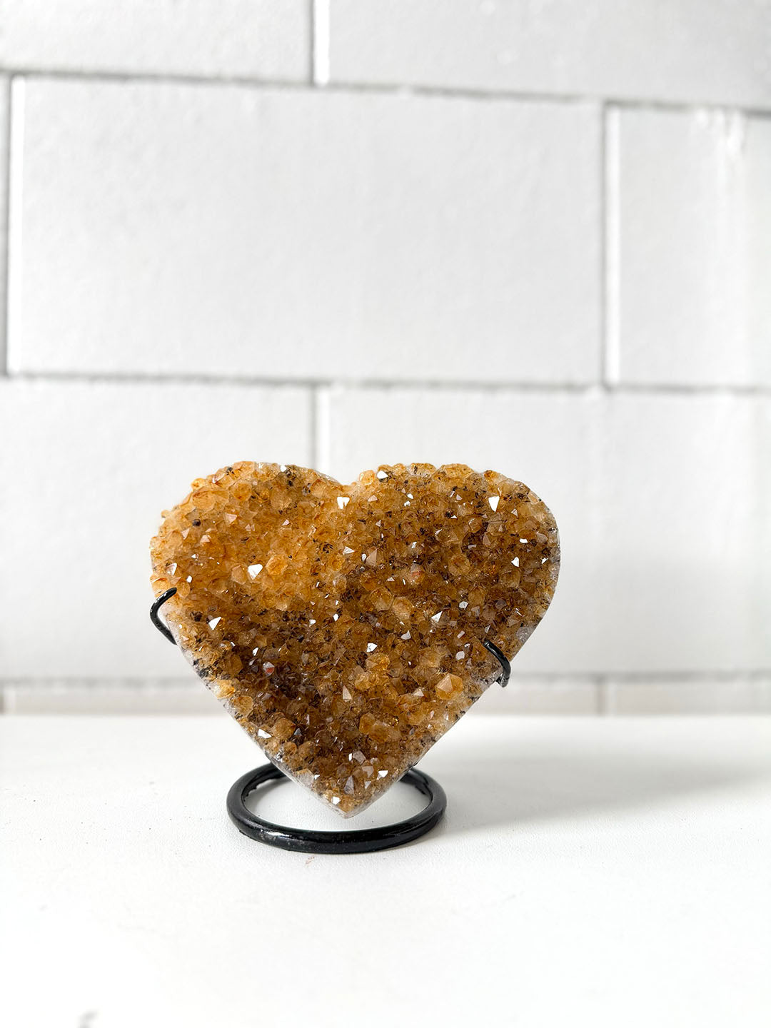 Citrine Heart on Stand