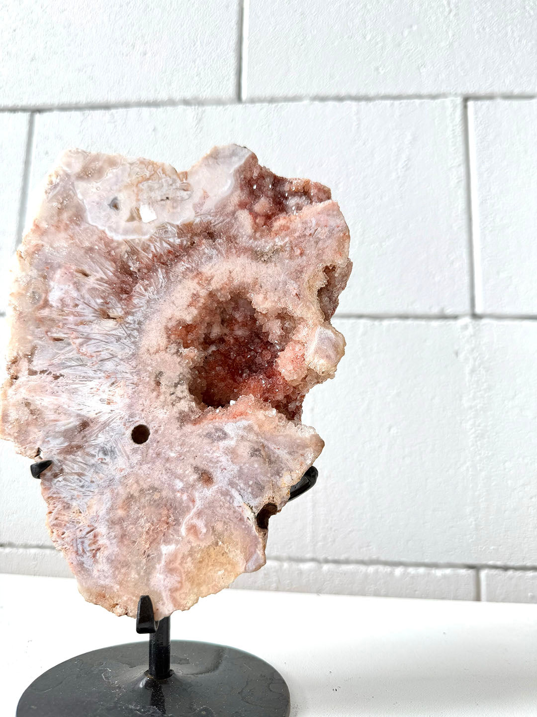 Pink Amethyst on Stand