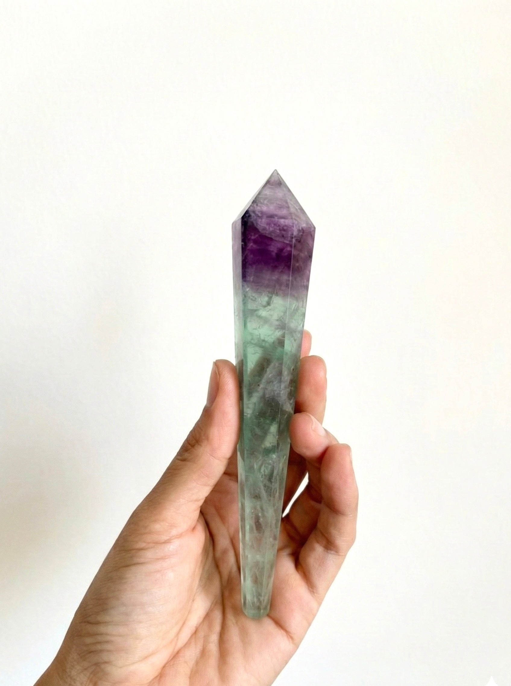 Fluorite Point on Stand