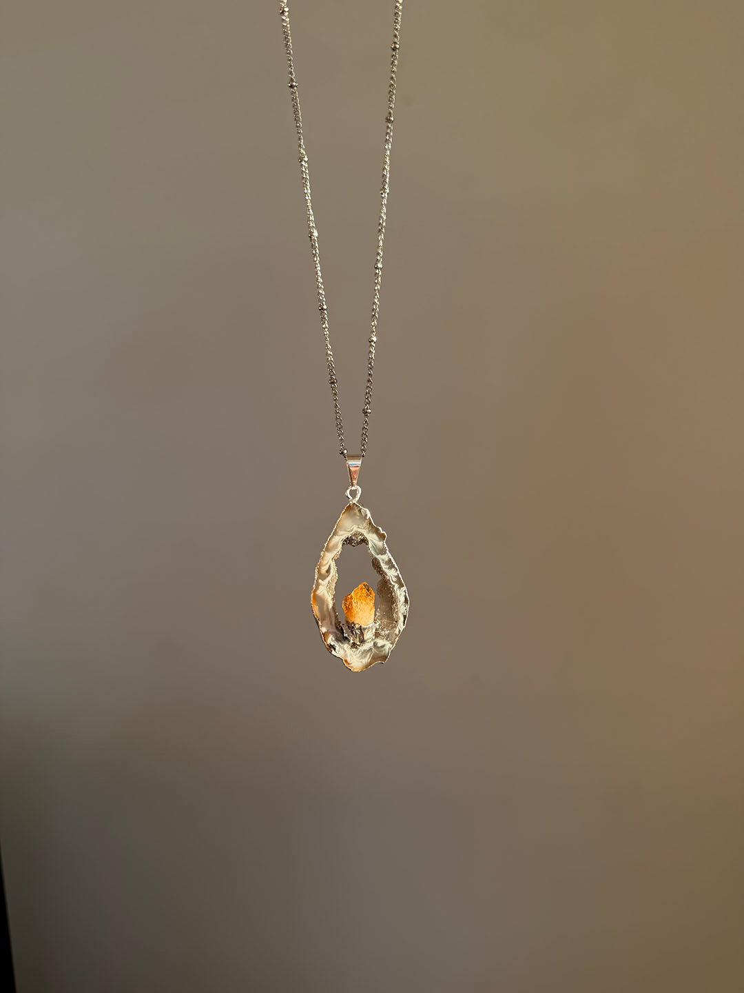 Inner Crystal Necklace – Agate & Citrine | Balance & Abundance