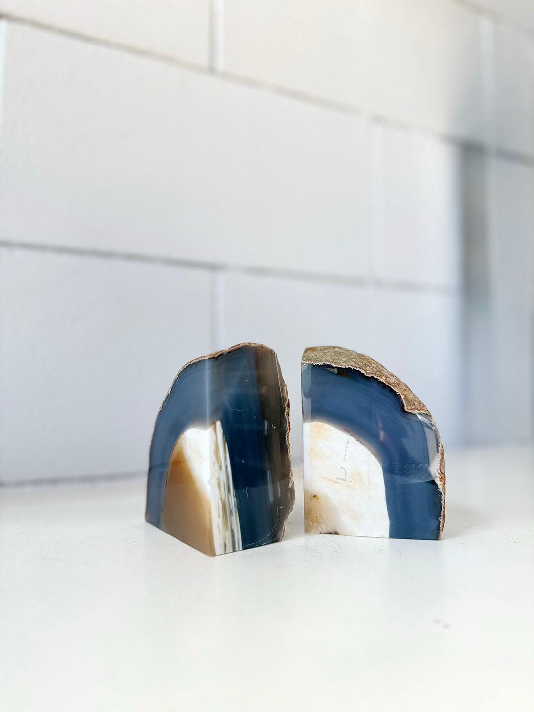 Agate Bookends