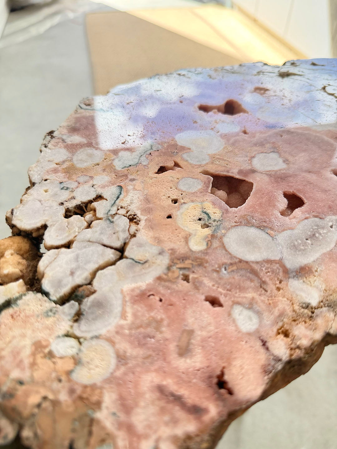 Pink Amethyst Table