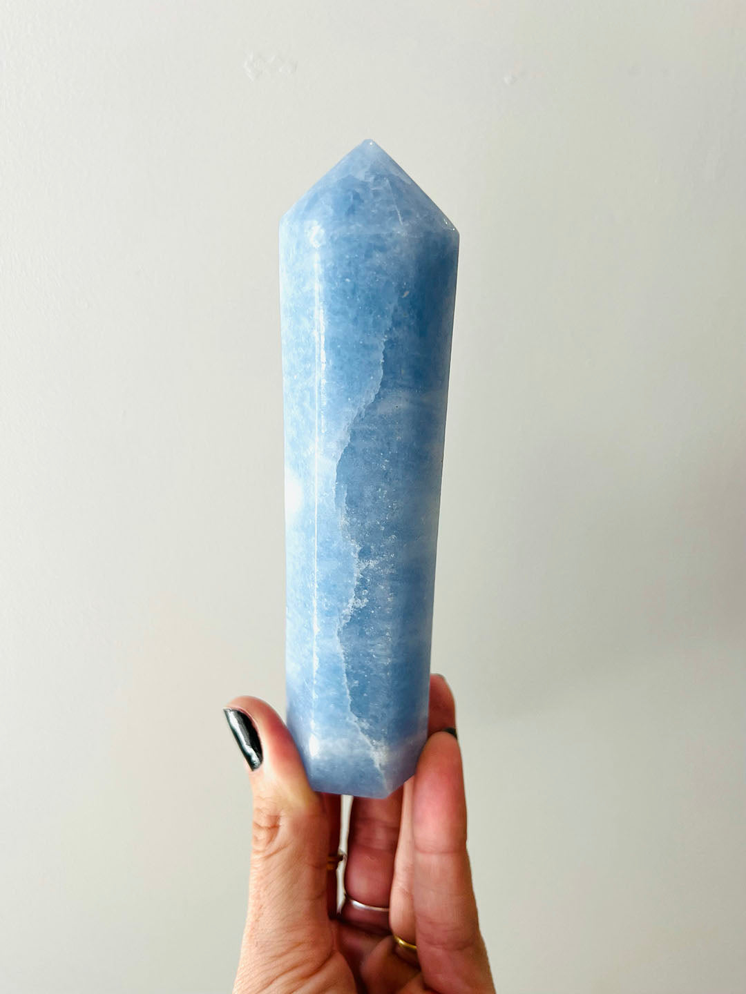 Blue Calcite Point