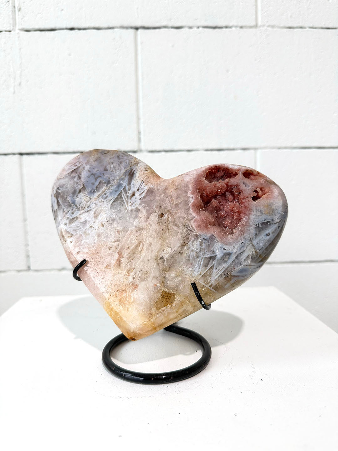 Pink Amethyst Heart