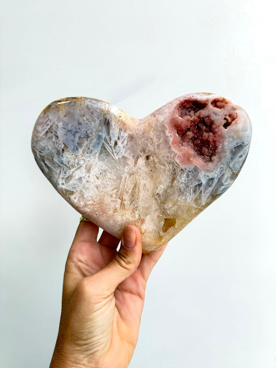 Pink Amethyst Heart