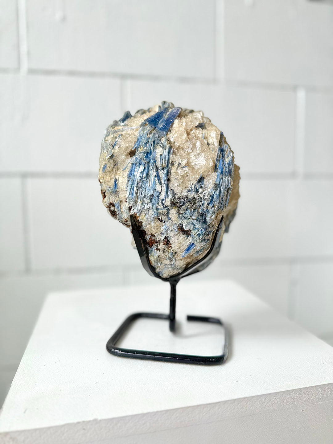 Large Blue Kyanite on Stand