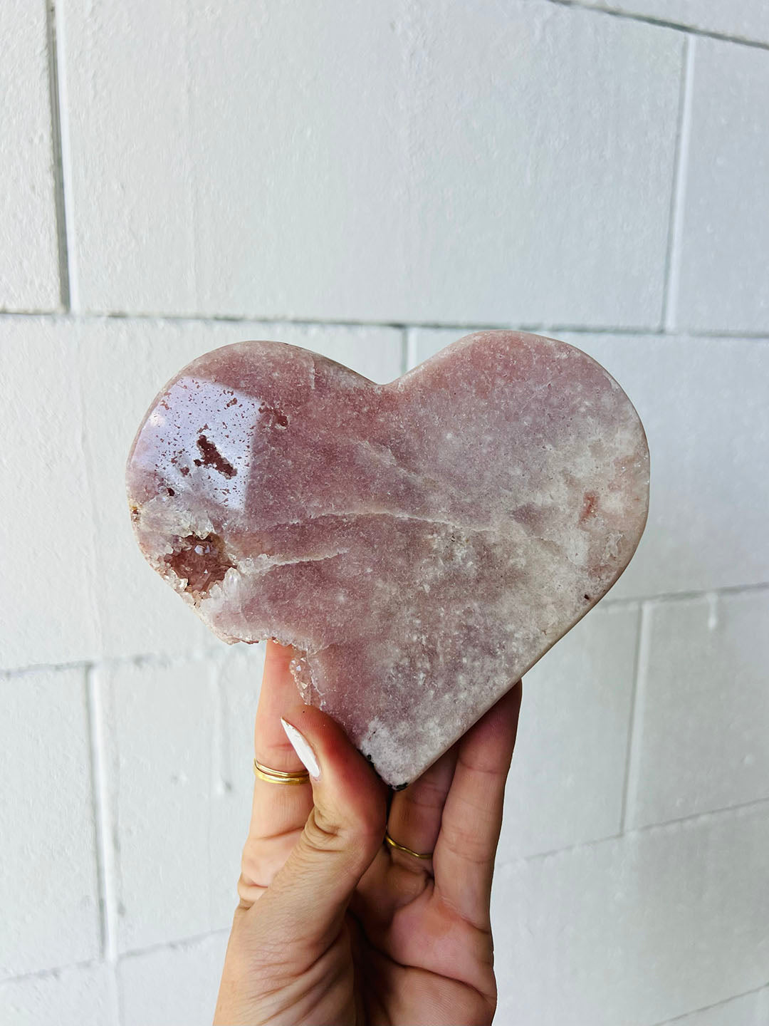 Pink Amethyst Heart