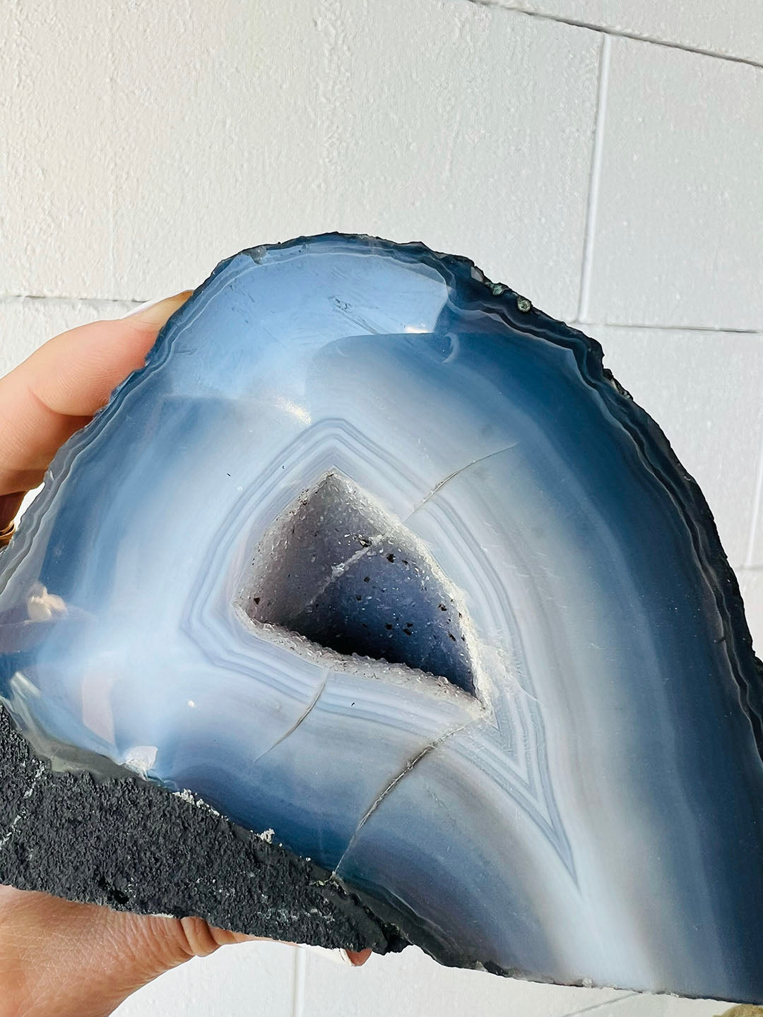 Blue Agate Geode