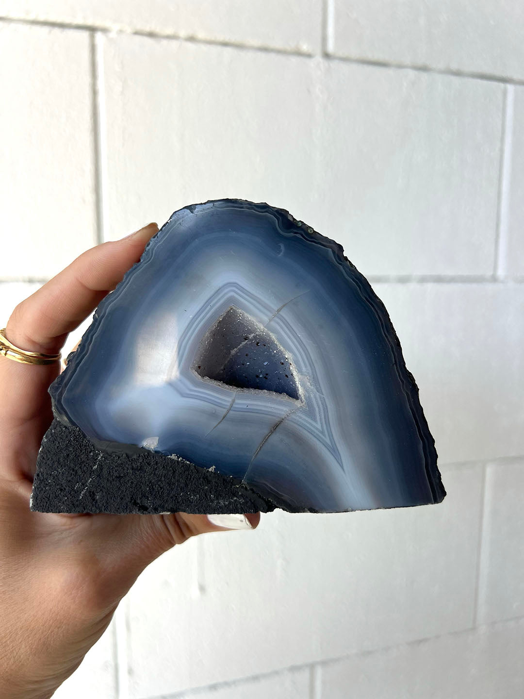 Blue Agate Geode