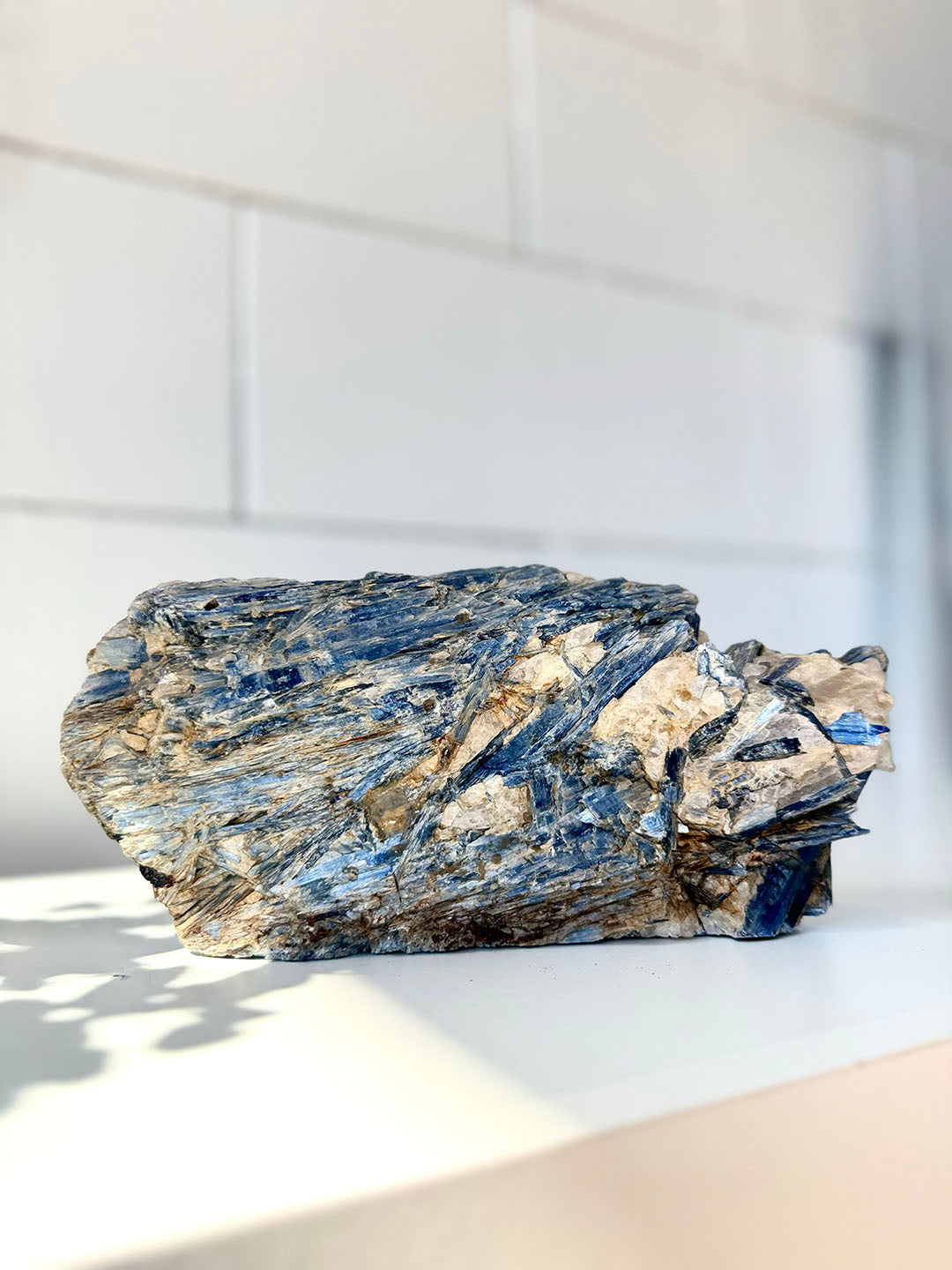 Blue Kyanite with Black Tourmaline & Clear Quartz
