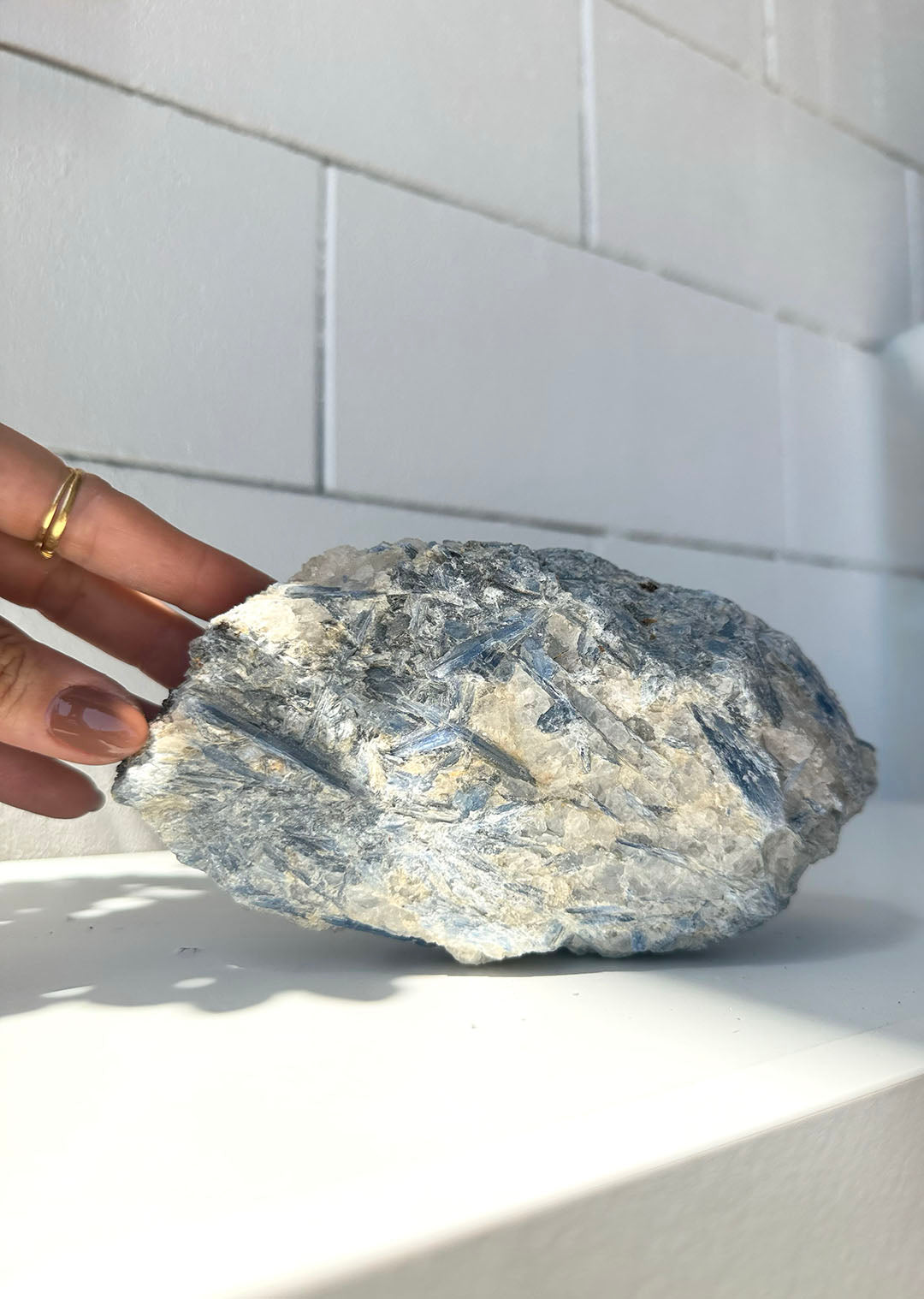 Blue Kyanite with Clear Quartz