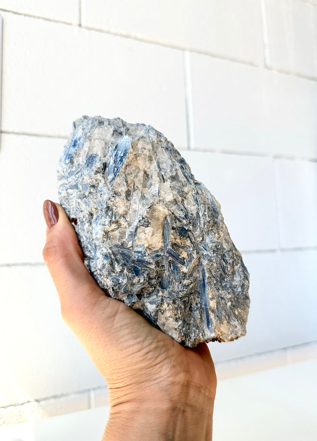 Blue Kyanite with Clear Quartz