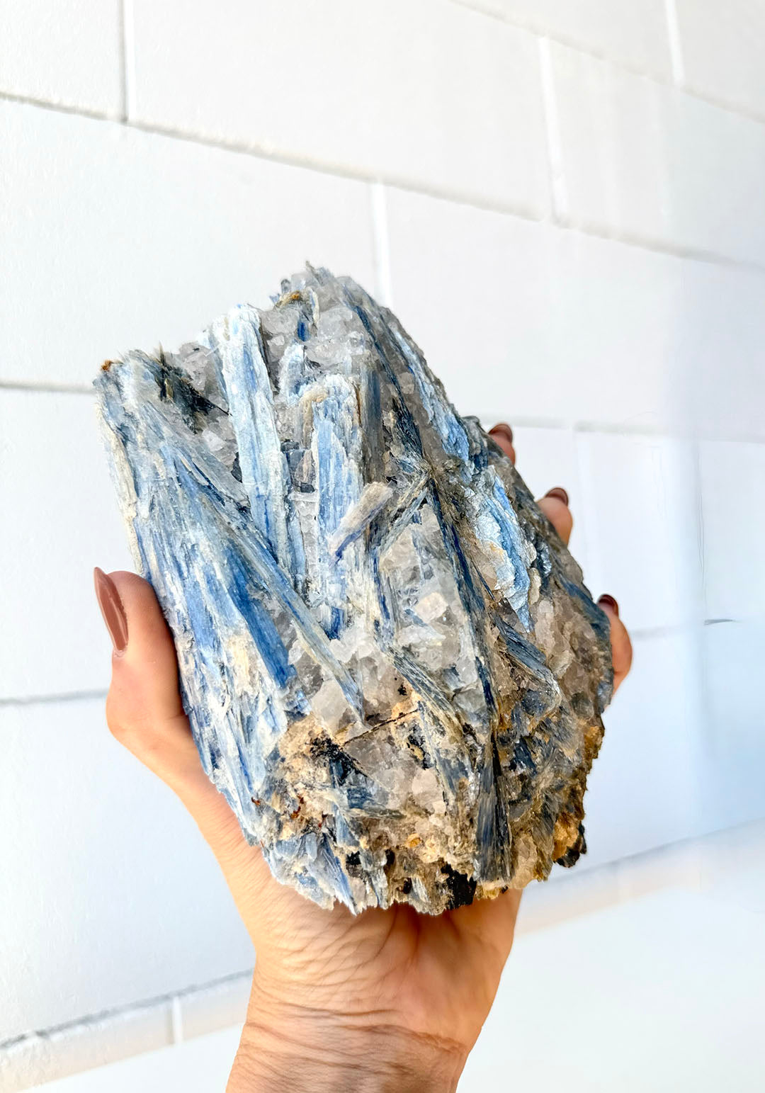 Blue Kyanite with Clear Quartz