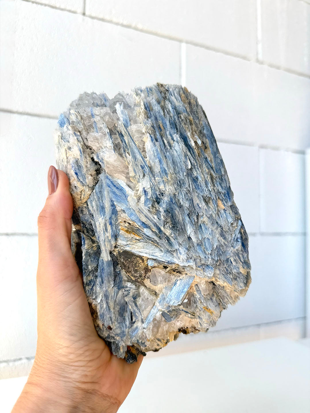 Blue Kyanite with Clear Quartz