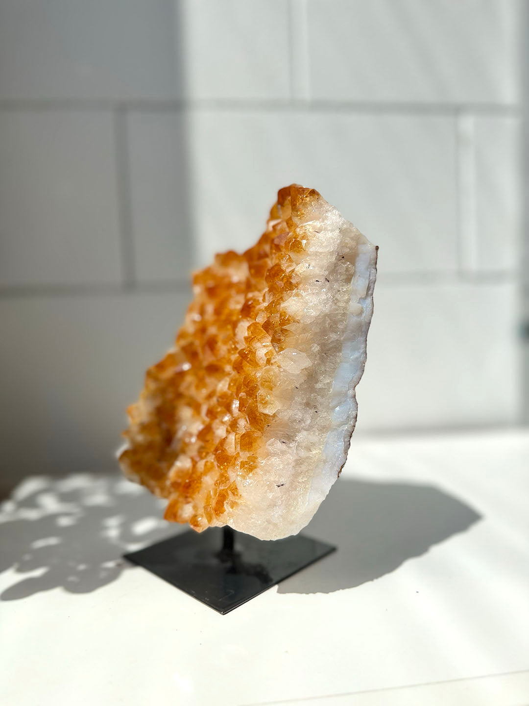 Large Citrine on Stand