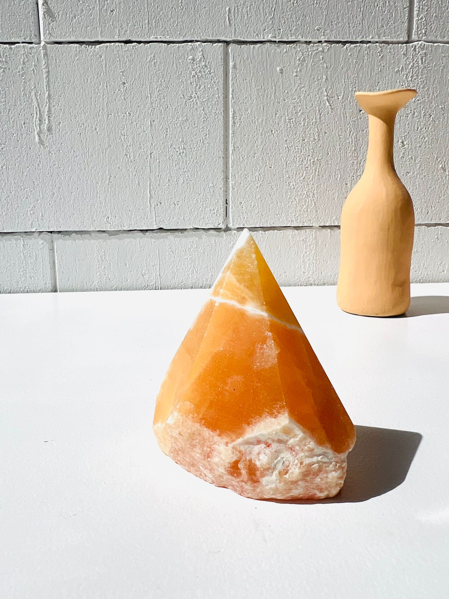 Orange Calcite Point