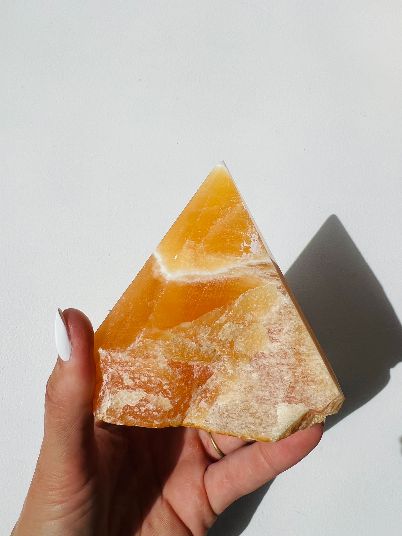 Orange Calcite Point