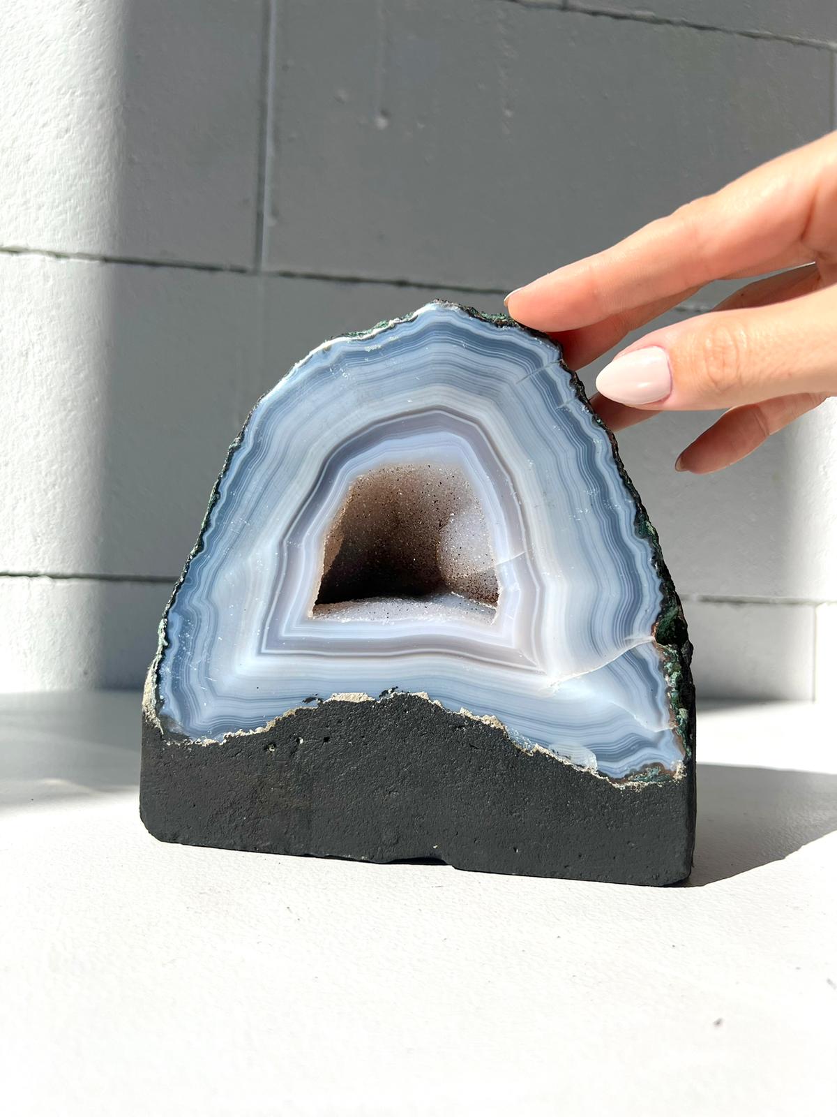 Blue Agate Geode