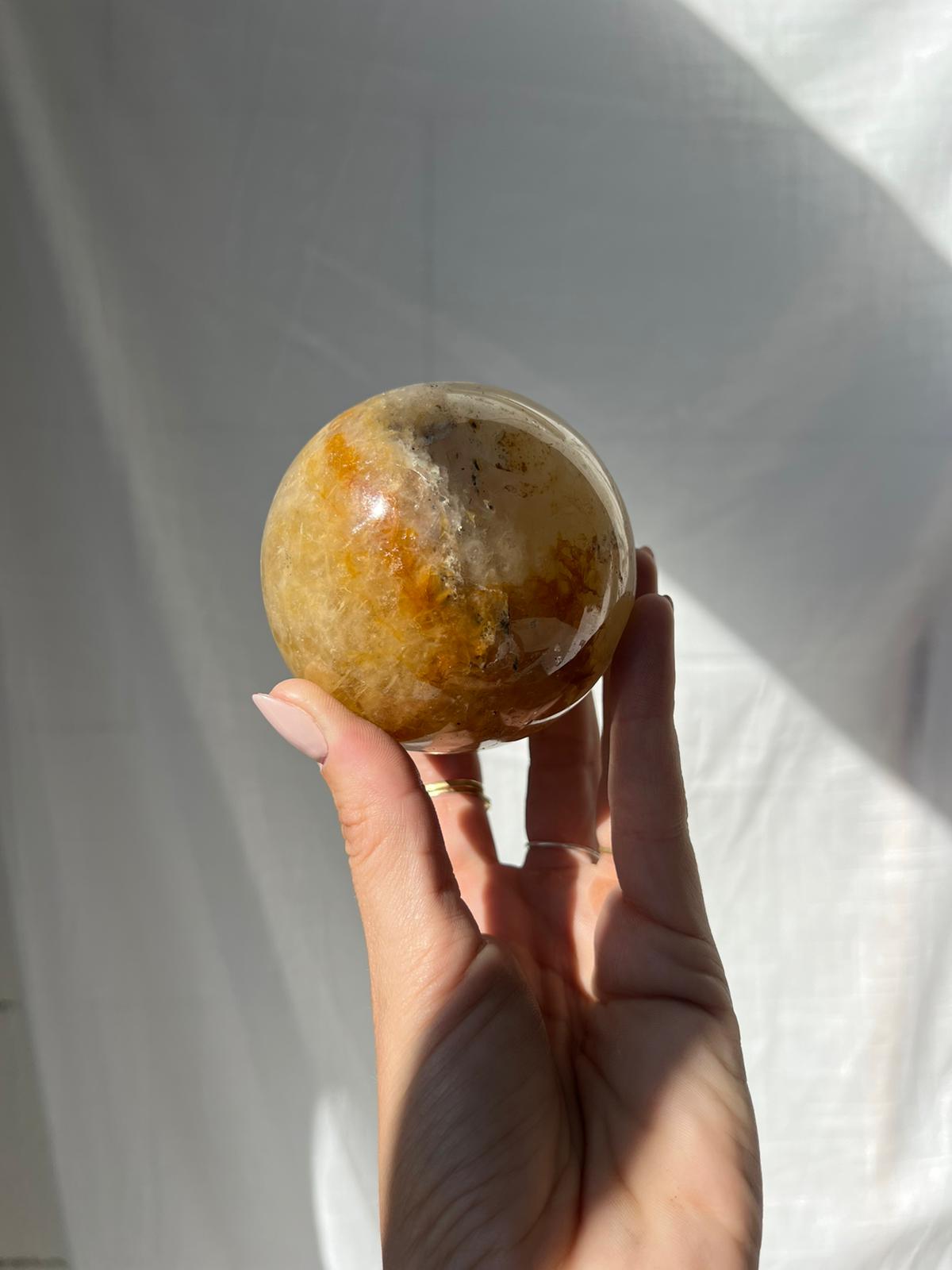Golden Healer Quartz Sphere