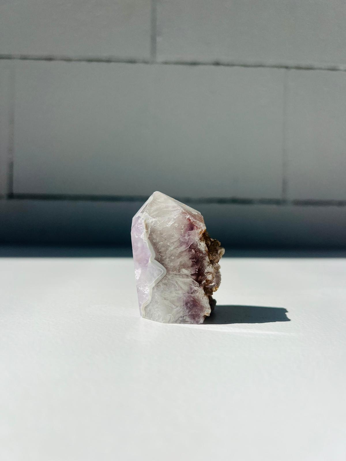 Pink and Purple Amethyst Tower