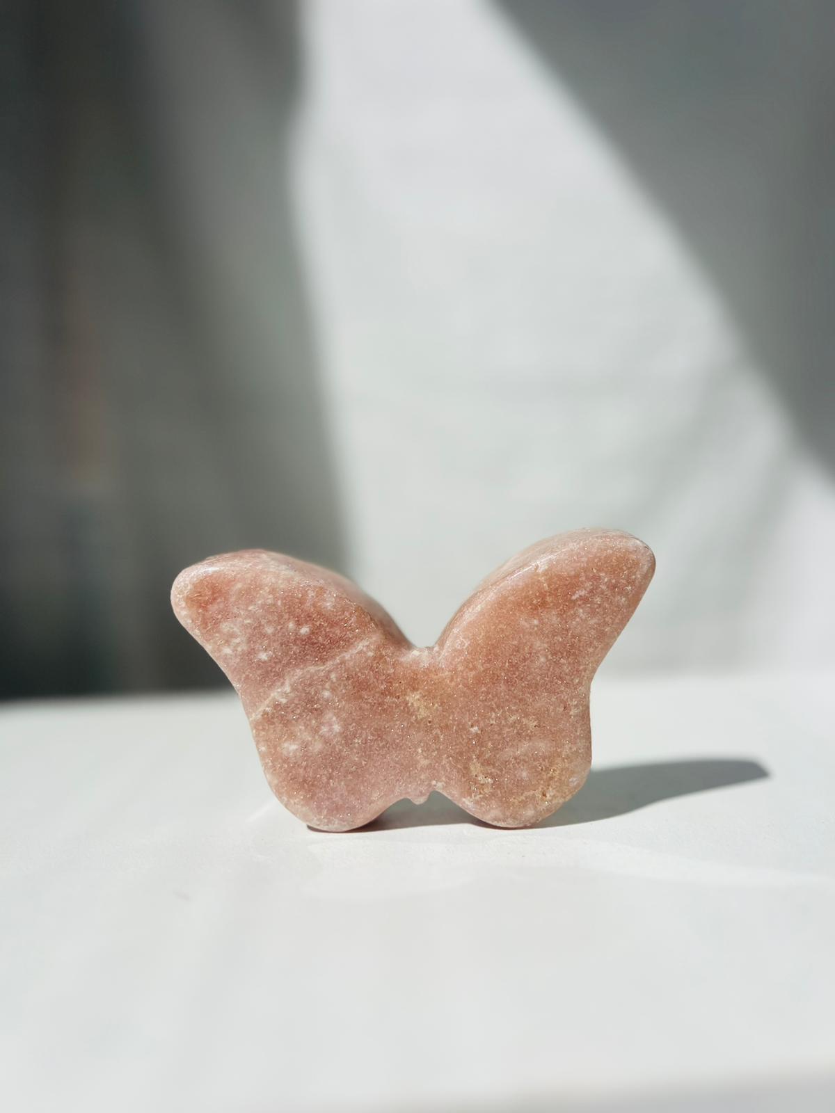 Pink Amethyst Butterfly