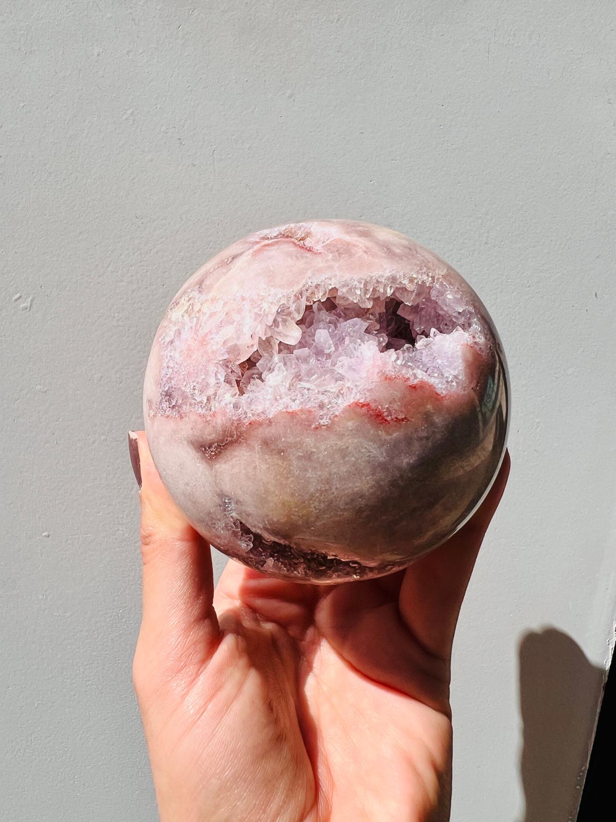 Pink & Purple Amethyst Sphere