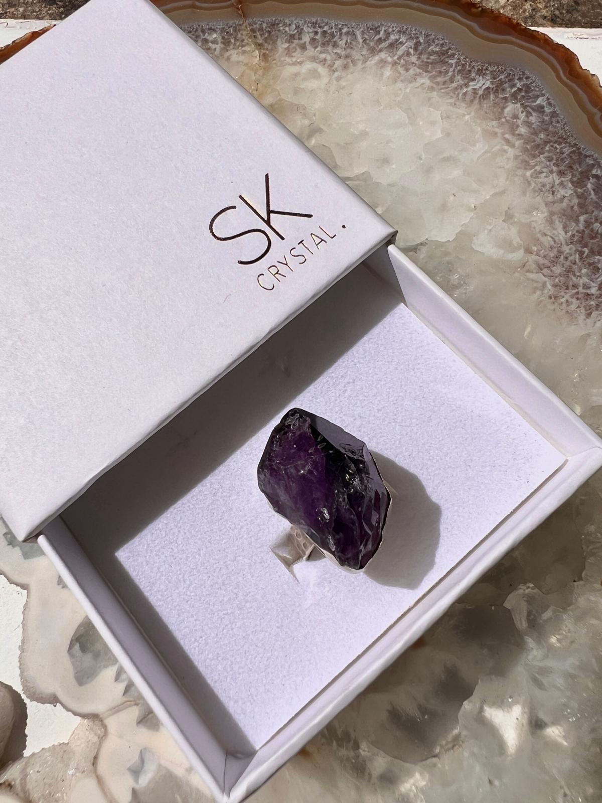 Raw Amethyst Ring
