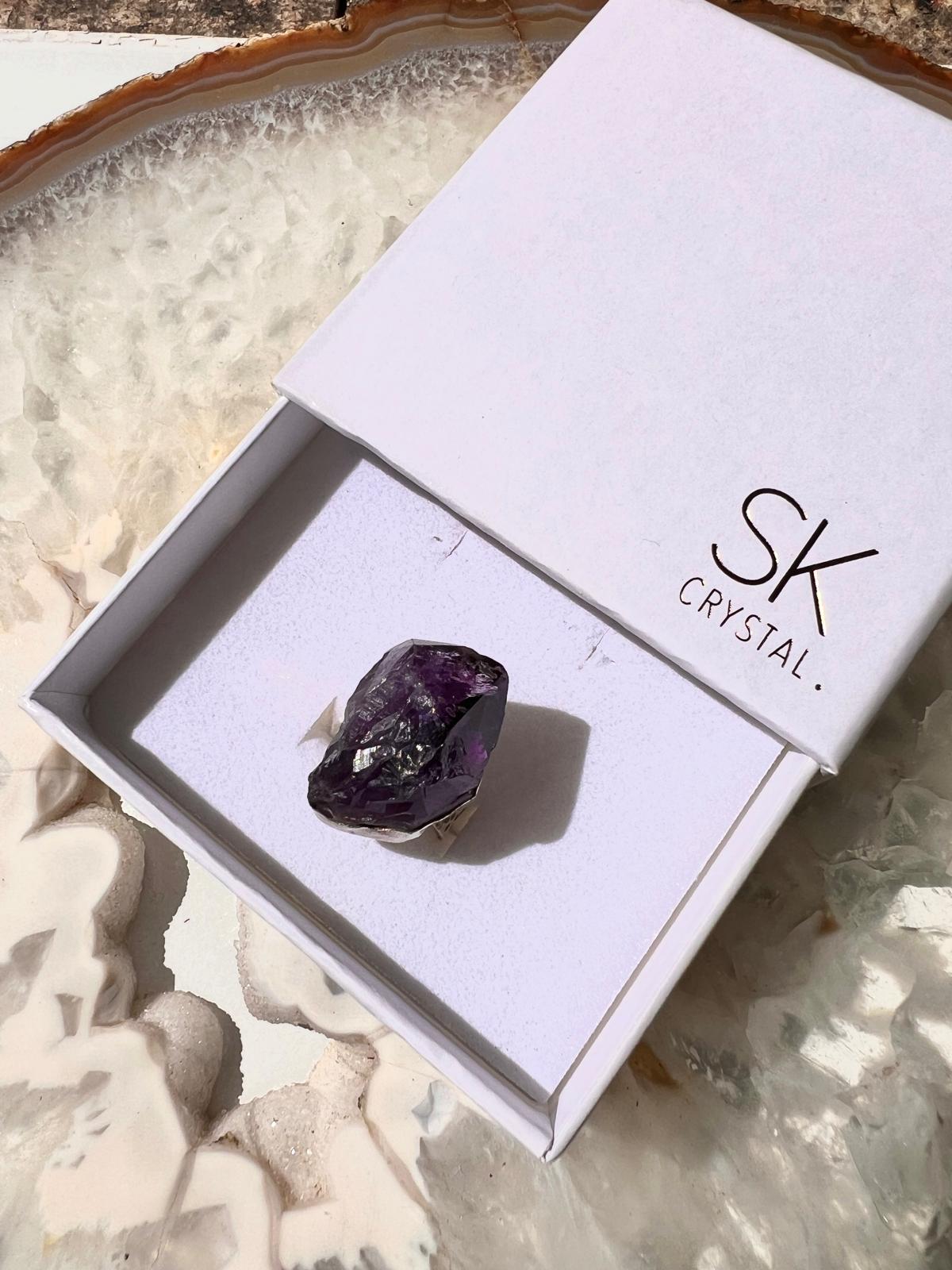 Raw Amethyst Ring