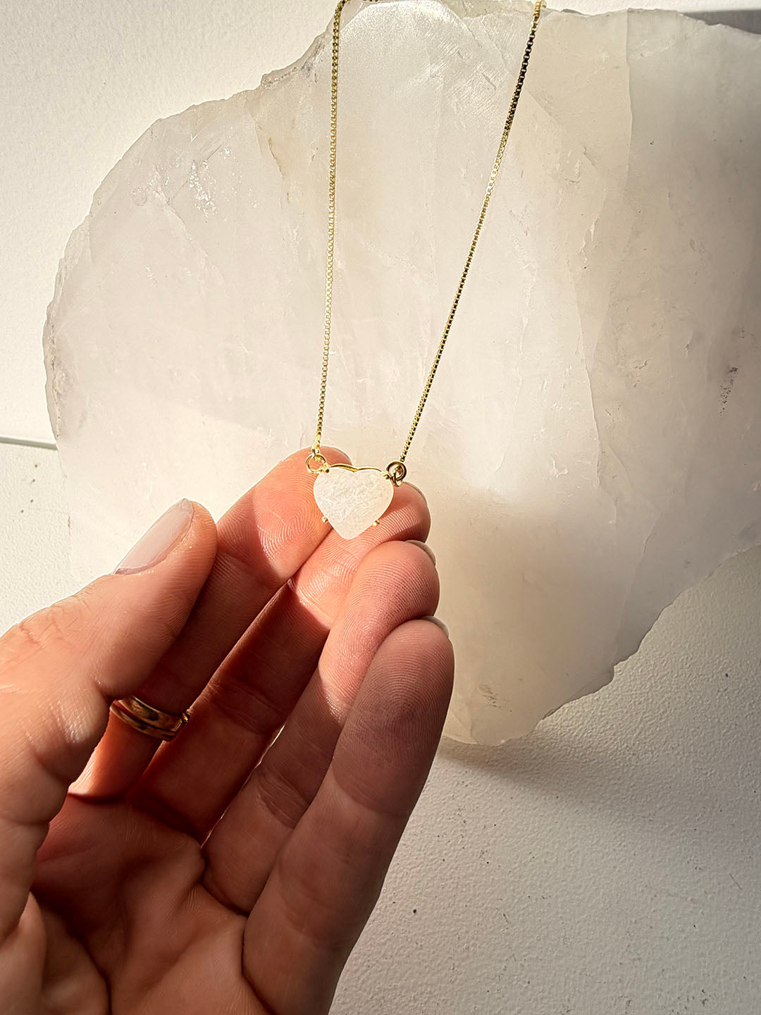 Clear Quartz Heart Necklace - Clarity • Energy • Manifestation