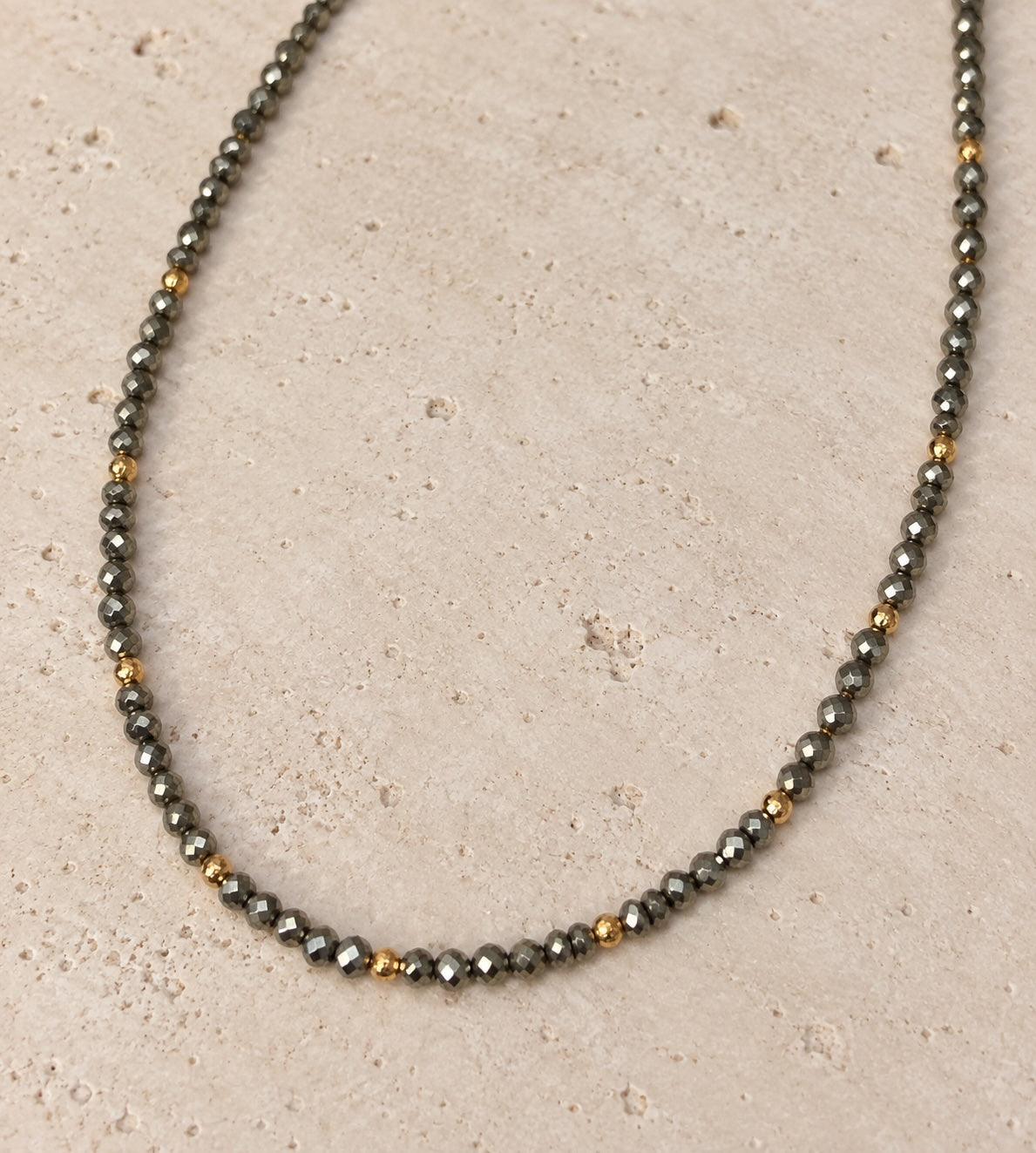 Luma Pyrite Waterproof Necklace – For Abundance & Confidence